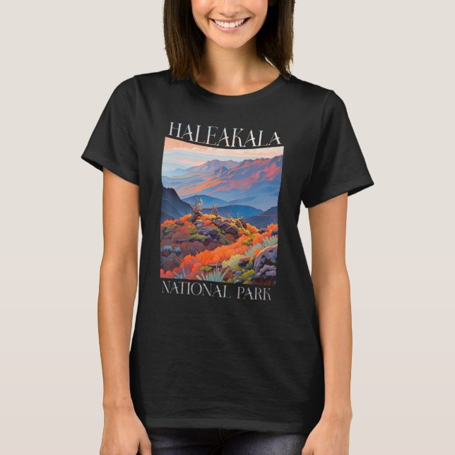 Haleakala National Park Maui Hawaii Nature Hiking  T Shirt (Framsida)