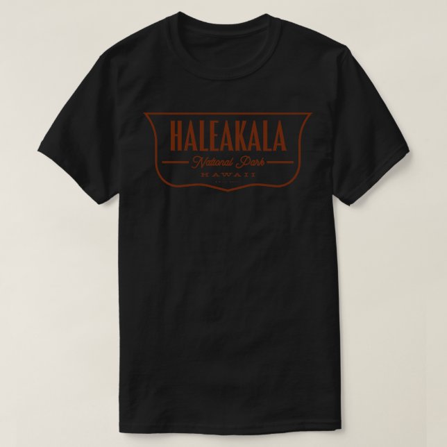 Haleakala National Park Shield Brown T Shirt (Design framsida)