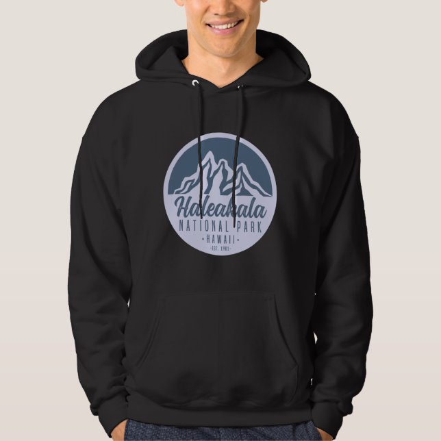 Haleakala nationalpark Hawaii Hiking Hoodie (Framsida)