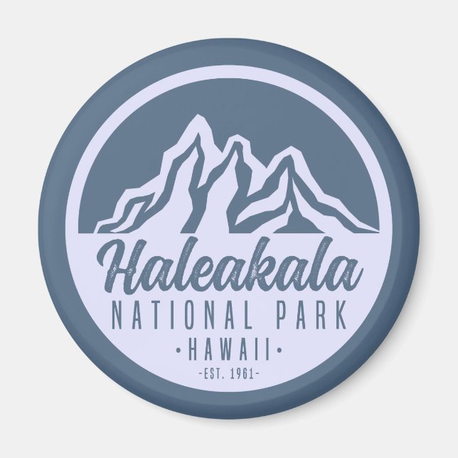 Haleakala nationalpark Hawaii Hiking Magnet (Framsidan)