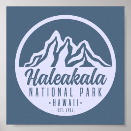 Haleakala nationalpark Hawaii Hiking Poster