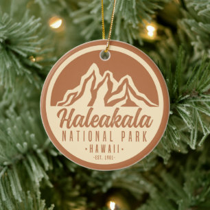 Haleakala nationalpark Hawaii Julgransprydnad Keramik