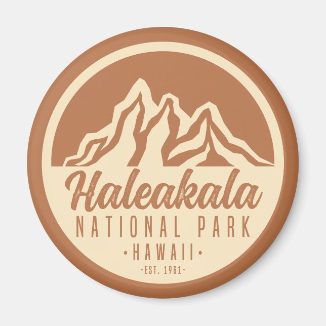 Haleakala nationalpark Hawaii Magnet (Framsidan)