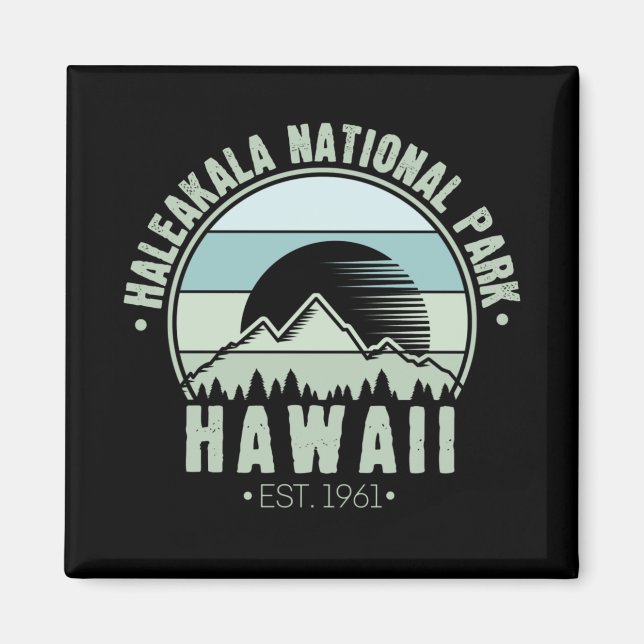 Haleakala nationalpark Hawaii Magnet (Framsidan)