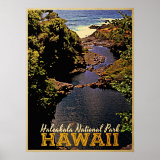 Haleakala nationalpark Hawaii Poster