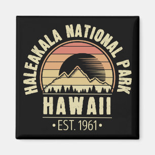 Haleakala nationalpark Hawaii Retro Magnet