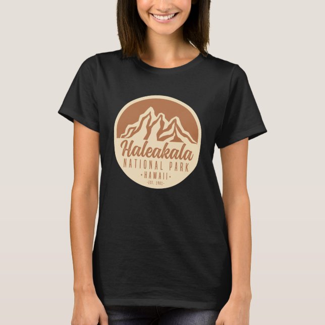 Haleakala nationalpark Hawaii T Shirt (Framsida)