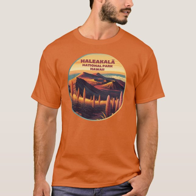 Haleakala nationalpark Hawaii T Shirt (Framsida)