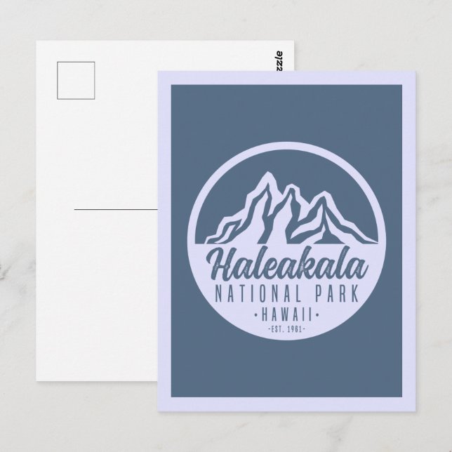 Haleakala nationalpark Hawaii Vykort (Fram/baksida)