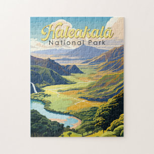 Haleakala nationalpark Illustration Retro Pussel