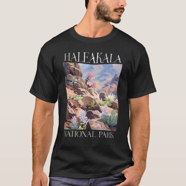 Haleakala nationalpark Maui Hawaii Nature Hiking T Shirt (Framsida)