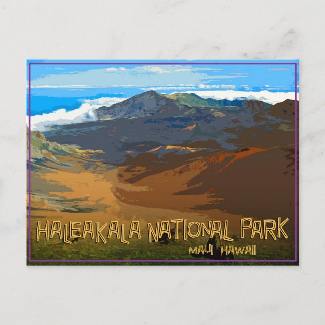 Haleakala nationalpark, Maui Hawaii Vykort (Framsida)