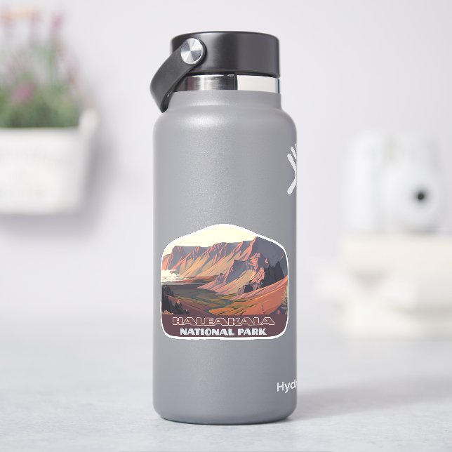 Haleakala nationalpark Maui Volcano Crater Klistermärken (HydroFlask)