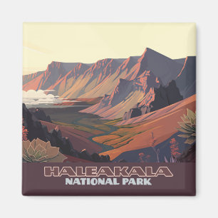 Haleakala nationalpark Maui Volcano Crater Magnet