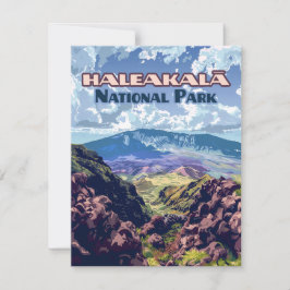 Haleakala nationalpark Maui Volcano Hawaii Card