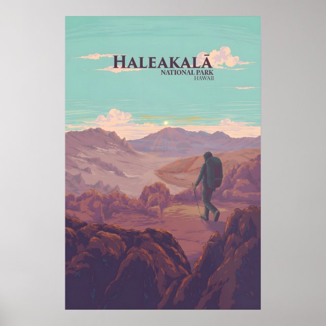 Haleakalā Nationalpark Resaaffisch Poster (Framsidan)