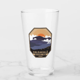 Haleakala nationalpark Retro Emblem Glaskopp