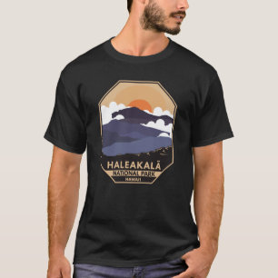 Haleakala nationalpark Retro Emblem T Shirt