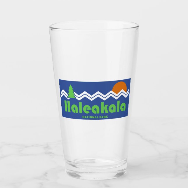 Haleakala nationalpark Retro Glaskopp (Framsida)