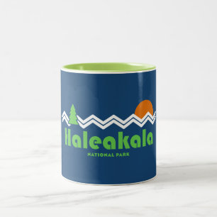 Haleakala nationalpark Retro Två-Tonad Mugg