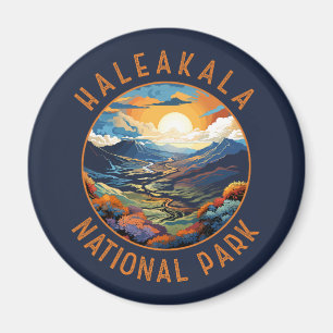 Haleakala nationalpark Sunset Retro Distress Magnet