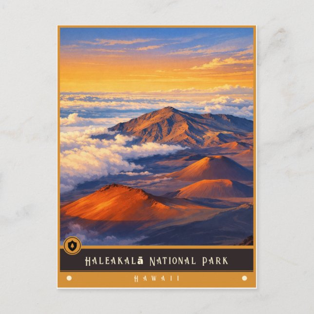 Haleakalā Nationalpark | Vintage vykort (Framsida)