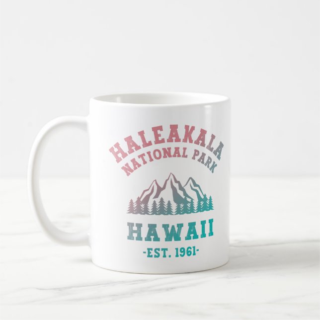 Haleakala nationalparken Hawaii Gradient Kaffemugg (Vänster)
