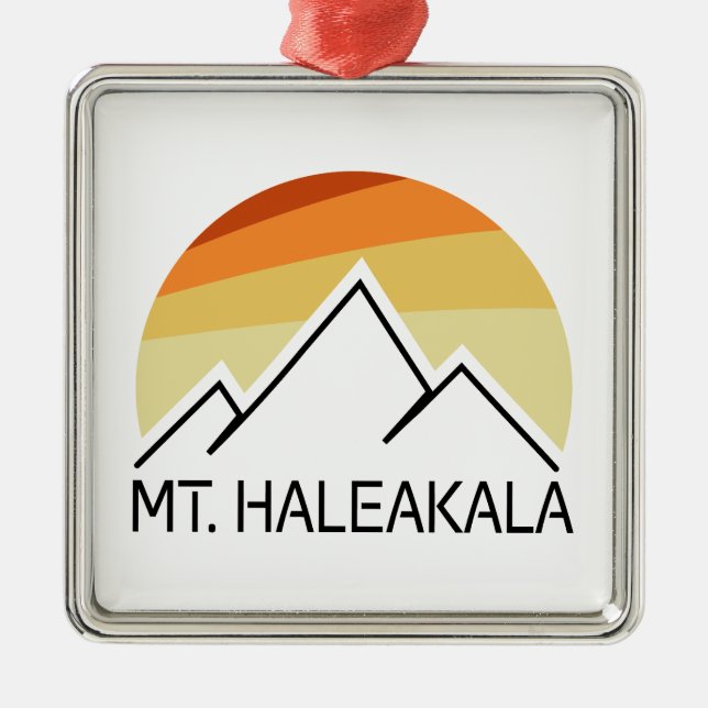 Haleakala Retro Julgransprydnad Metall (Framsidan)