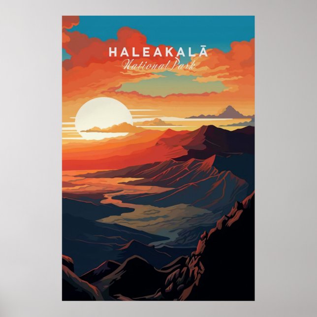 Haleakala soluppgång poster (Framsidan)