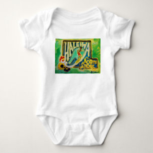 Haleiwa Hawaii Hula Aloha bebis T-shirt