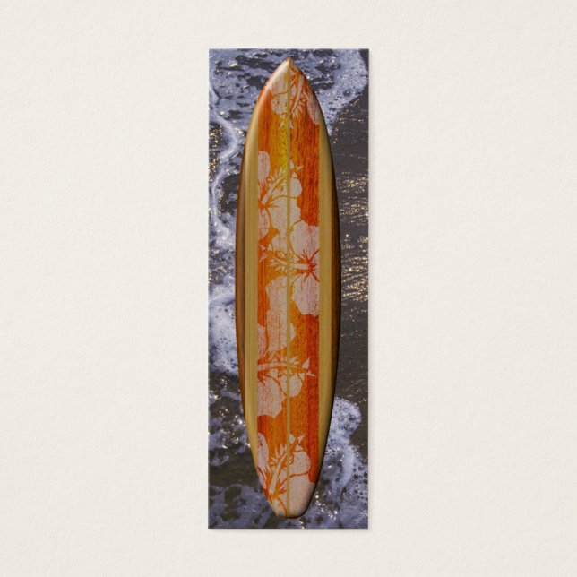 Haleiwa Surfboard Bookmark Litet Visitkort (Framsidan)