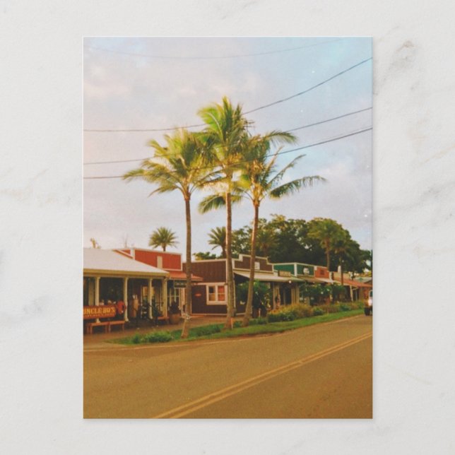 Haleiwa Surfer Town Helg Vykort (Framsida)