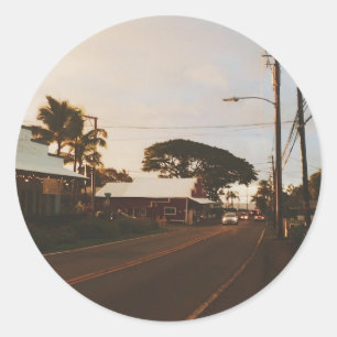 Haleiwa Surfer Town Runt Klistermärke
