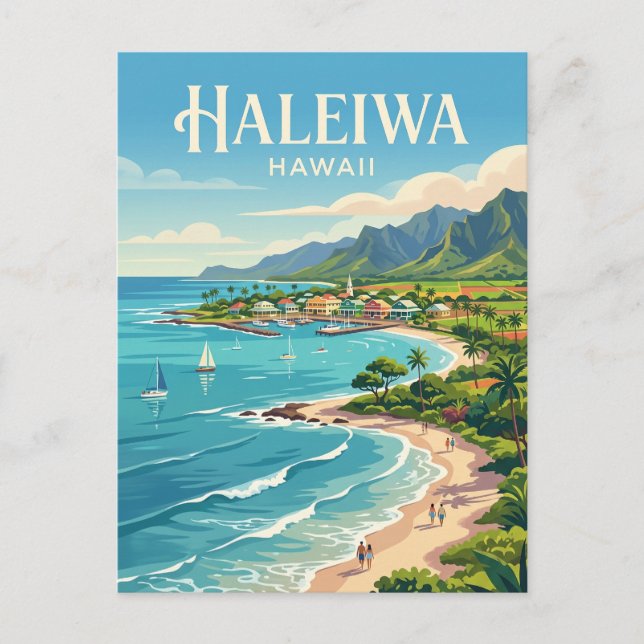 Haleiwa USA Vykort (Framsida)