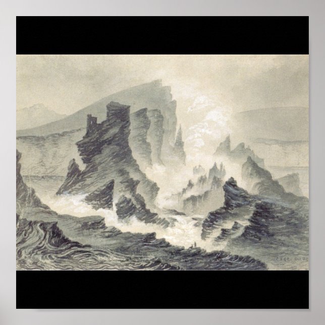 Halemaumau circa 1879 Hawaii Poster (Framsidan)