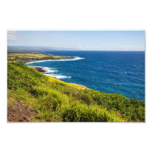 haleokanutsikt över honuapo Bay Fototryck