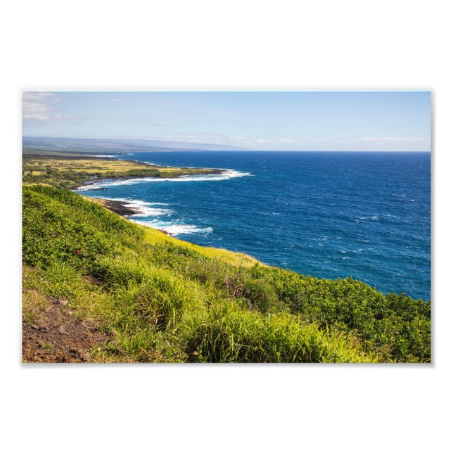 haleokanutsikt över honuapo Bay Fototryck (Framsidan)
