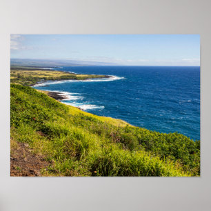 haleokanutsikt över honuapo Bay Poster