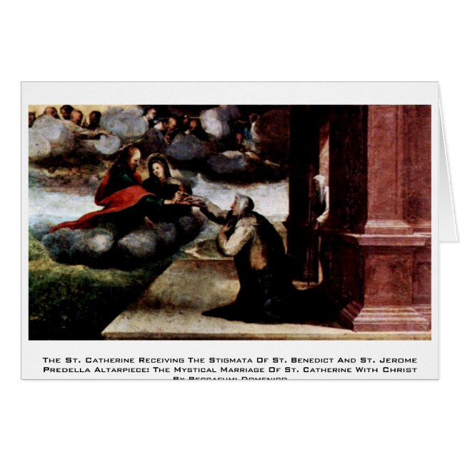 Hälerit för St. Catherine stigmatana Hälsningskort (Framsidan Horizontal)