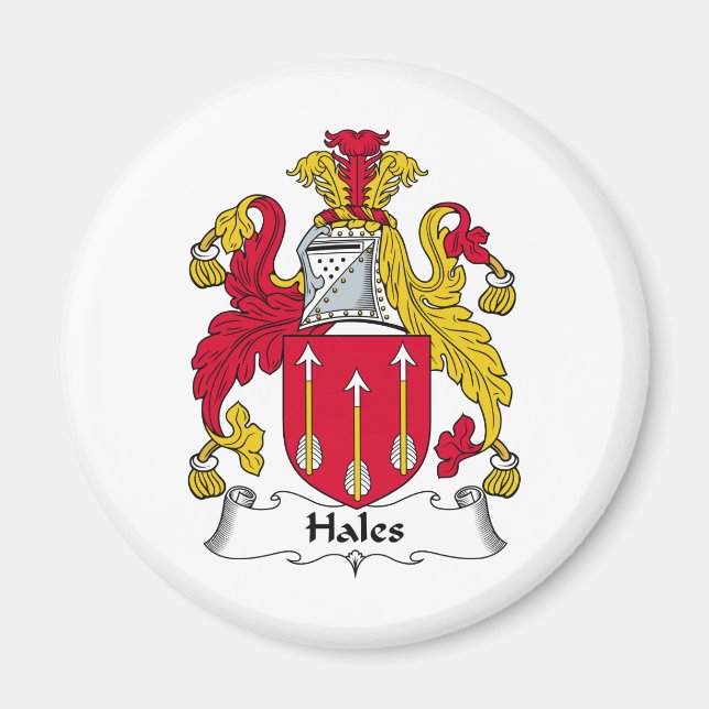 Hales Family Crest Magnet (Framsidan)