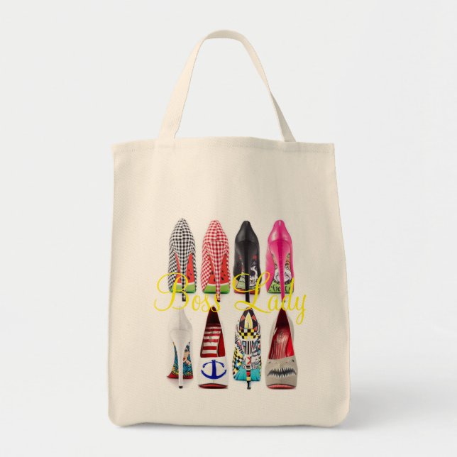 Hälet för chefdamkicken skor livsmedeltoto tygkasse (Framsidan)