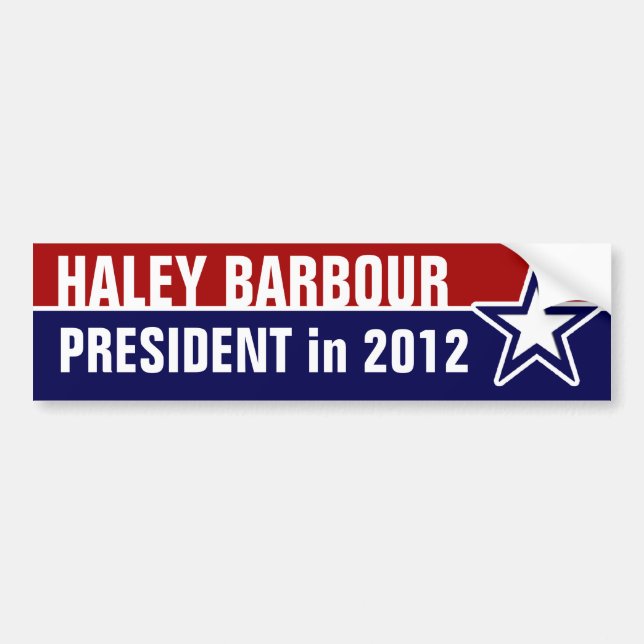 Haley Barbour 2012 Bildekal (Framsidan)