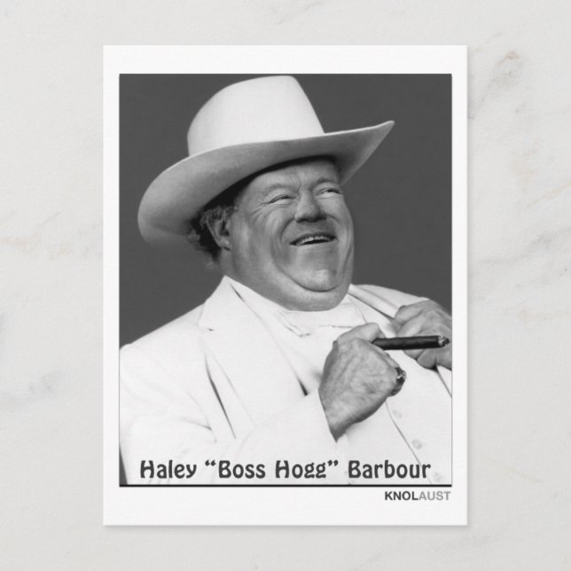 Haley "Hogg" Barbour Vykort (Framsida)