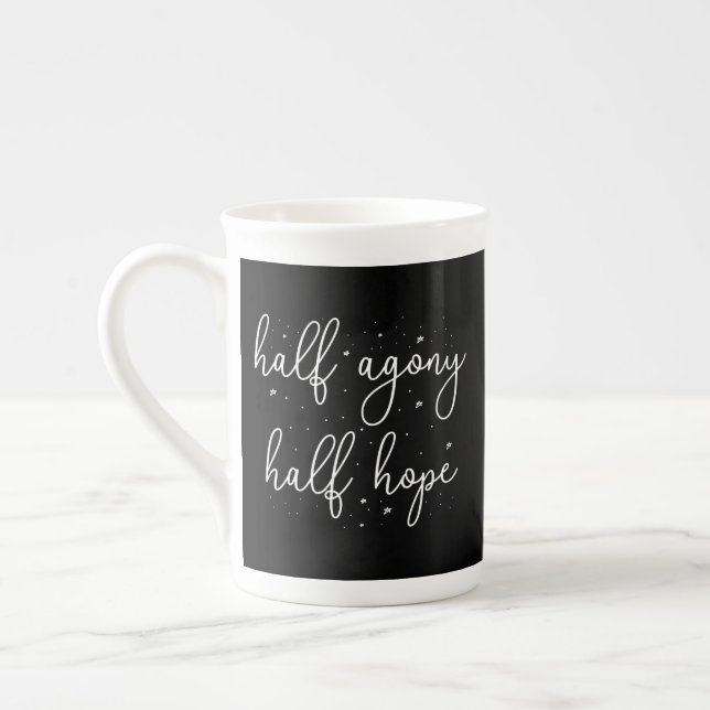 Half Agony, Half Hope II - Persuasion-citat Benporslin Mugg (Vänster)