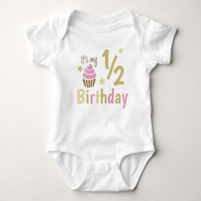 Half Birthday Girl T Shirt (Framsida)