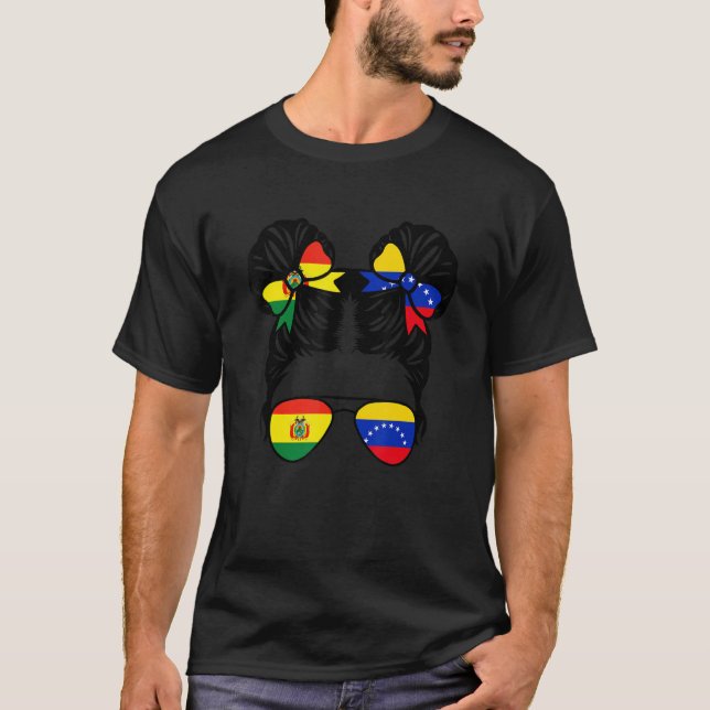 Half Bolivian Half Venezuelan Girl Bolivia Kids T Shirt (Framsida)