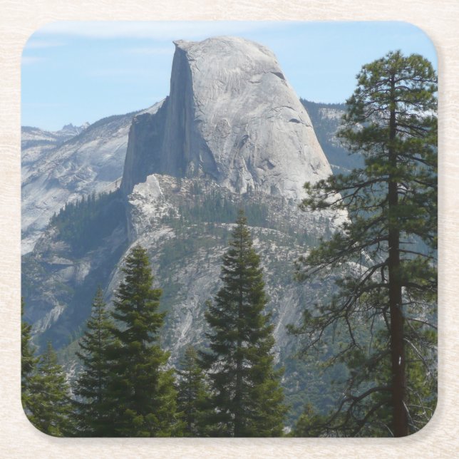 Half Dome från Panorama Trail I Underlägg Papper Kvadrat (Framsidan)
