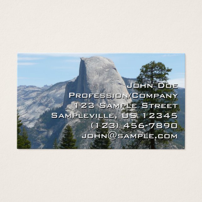 Half Dome från Panorama Trail I Visitkort (Framsidan)