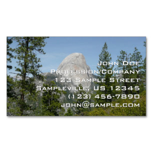 Half Dome från Panorama Trail II Magnetiska Visitkort