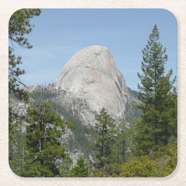 Half Dome från Panorama Trail II Underlägg Papper Kvadrat (Framsidan)